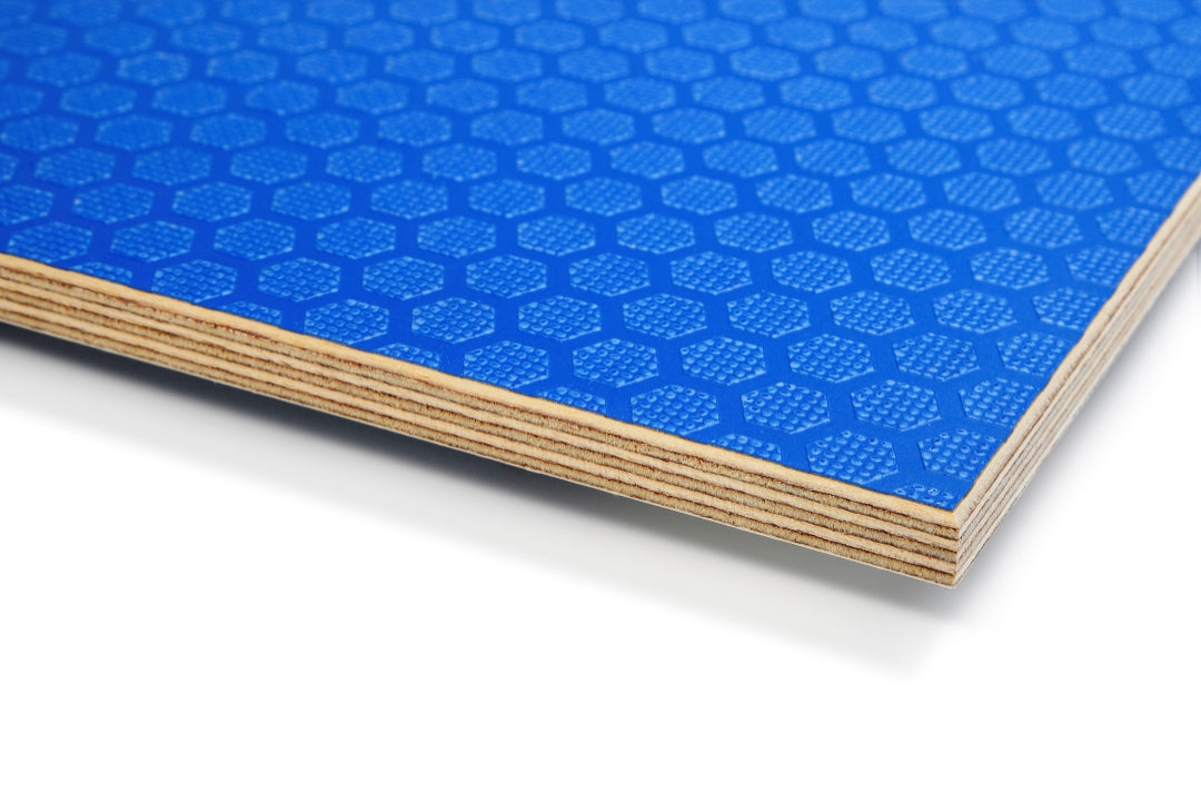 Hexa Plywood (Blue) Sample