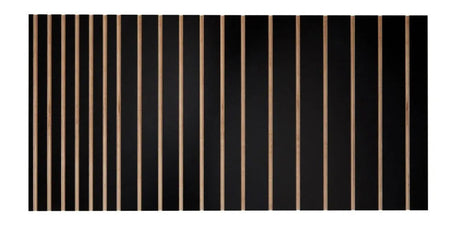 Interior Wall Cladding Black Grooved Panel