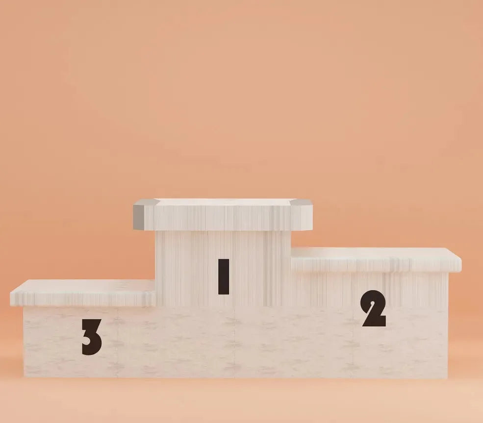 Plywood Podium with numbers