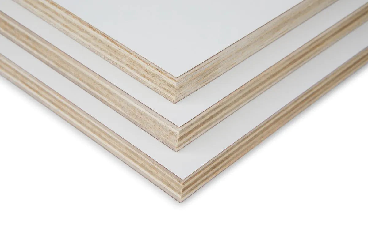 Light Weight Poplar Plywood HPL White - Ply Online