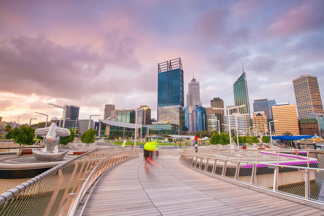 Downtown Skyline View y Perth Plywood Supplier Ply Online