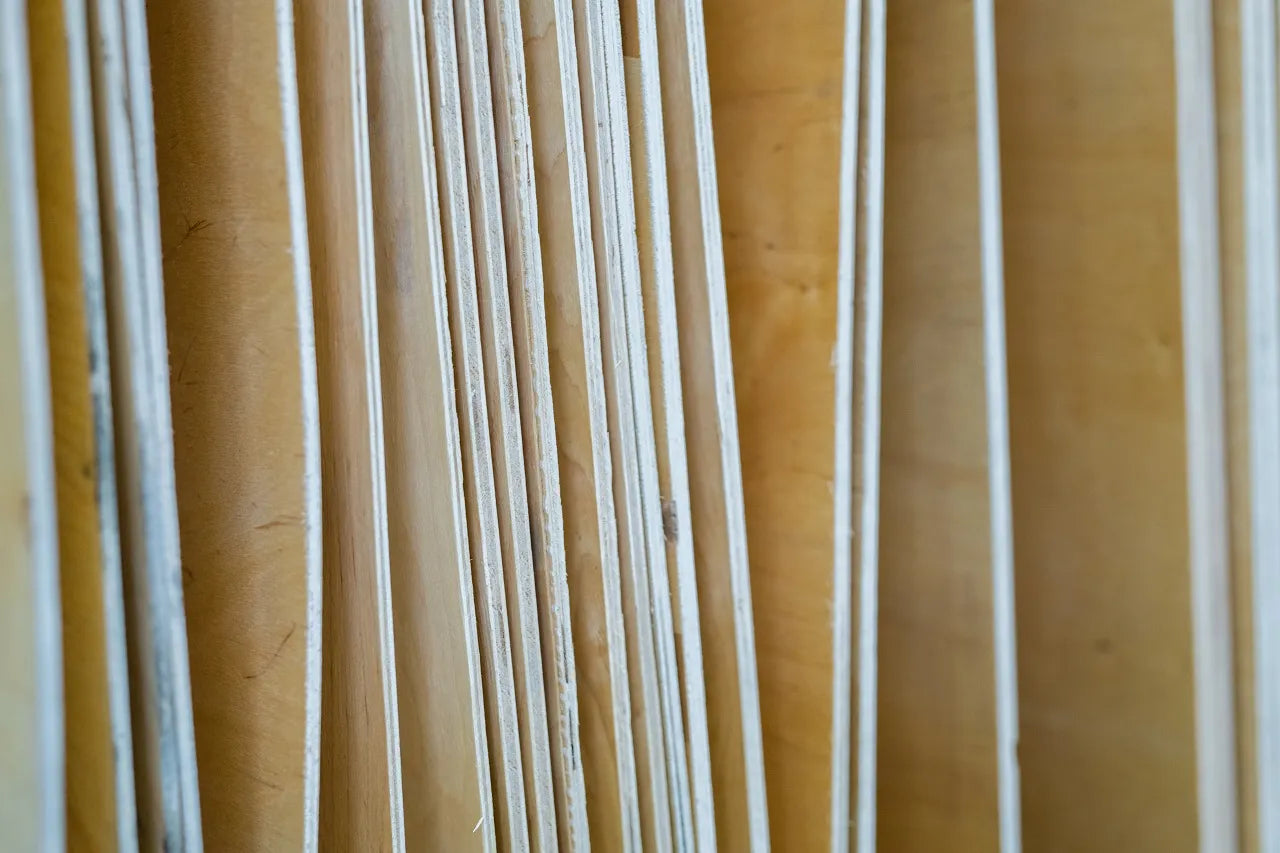 Plywood sheets of different thickness