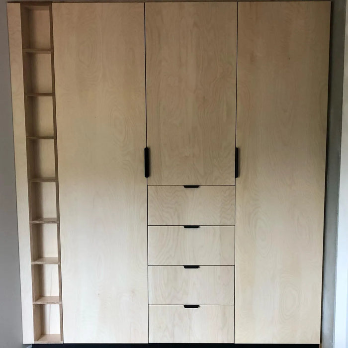 Plywood wardrobe