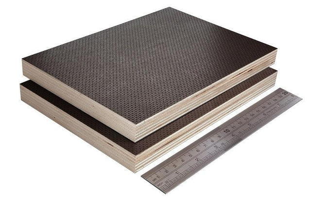 Riga Tex (Wiremesh) Dark Brown Non Slip Baltic Birch Plywood R13 , 2440x1220x18mm - Ply Online